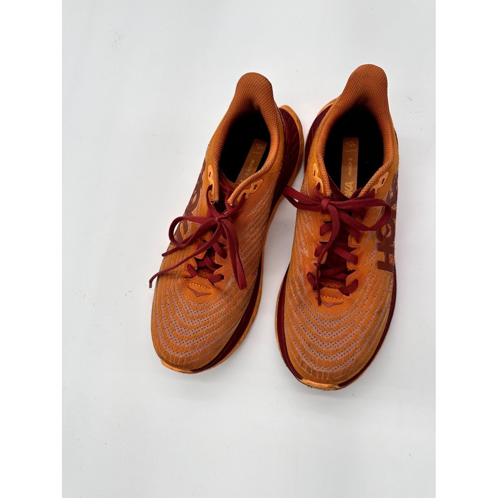 Hoka One One Mach 5 1127894-AHRT Womens US 9B Running Shoes Orange‎ Red Sneakers - Picture 2 of 6